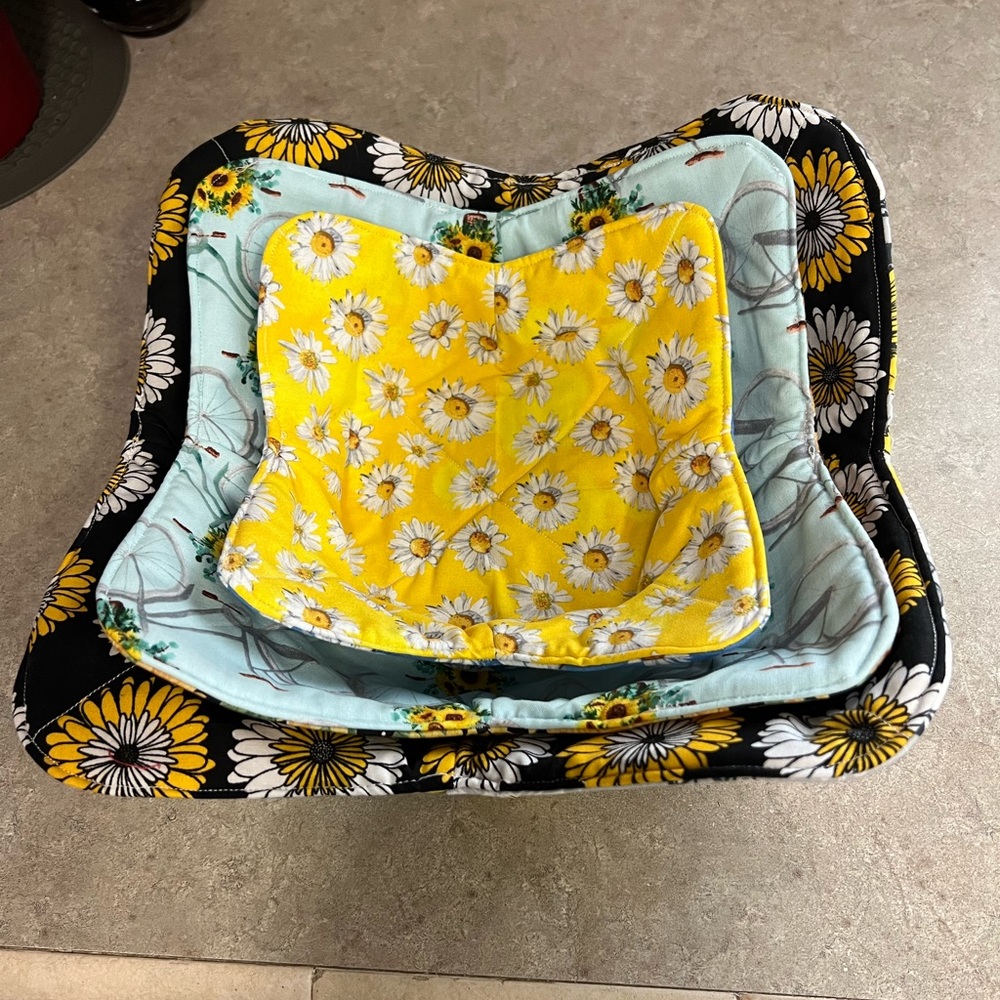 NWT Handmade Koozies 3 piece set Microwaveable